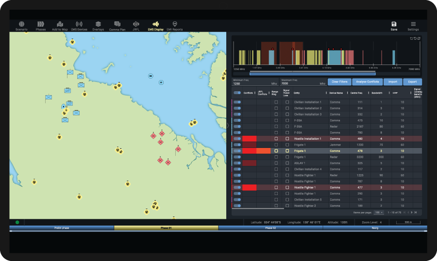 Electromagnetic Battle Management software Electromagnetic Battle Management software